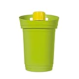 Contenedor de 3 litros para la recogida de aceite vegetal agotado; el relleno se facilita con una amplia apertura, completa con filtro móvil; el diseño especial de la boquilla de desagüe, provisto de sistema antigoteo, permite un vaciado fluido y rápido
