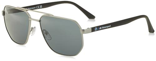 Image of BMW mens Metal Sun Glasses Rectangular Sunglasses