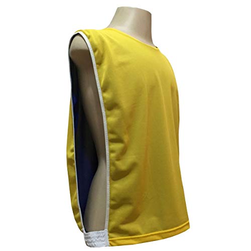 Colete Dupla Face na cor Amarelo/Royal