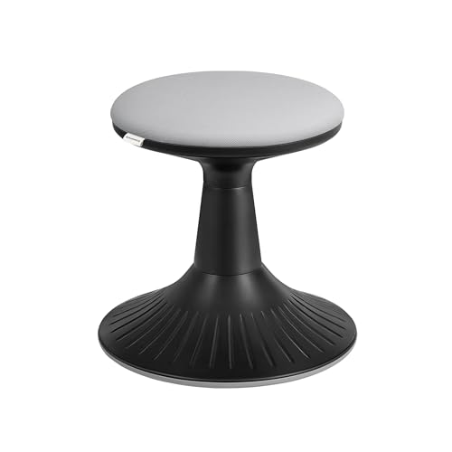 Image of SONGMICS Kids Wobble Chair 5-8Y, Active Sitting Stool with Focus Support, 15.1 inch Height 154 lb Capacity, Anti-Slip Base Tool-Free Assembly, Ink Black and Dove Gray UOSC009B01