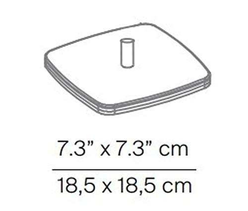  Luceplan Otto Watt Base, 18,5 cm, colore: cromato