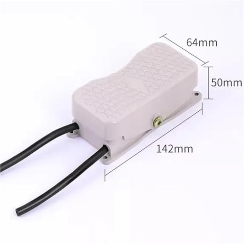 Interruptor de pie con pedal de doble control y marcha atrás para motor de 220V 6