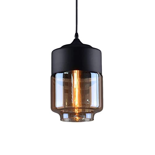 Lustre Art Déco en verre fumé pour illuminer votre salon chaleureux