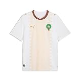 PUMA Men's Morocco FA Away Jersey Replica, White-Victory Gold SS26, Large Frmf Replica