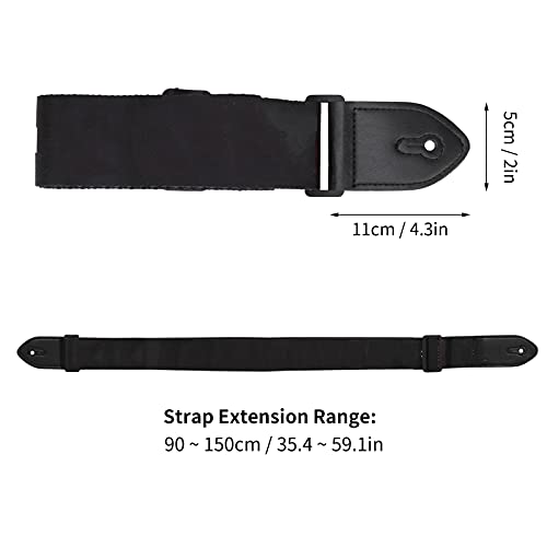 Sangle de guitare, sangles de guitares folk robustes boucle en plastique fixation facile pour le transport - Les Beatles, Paul McCartney, John Lennon, RIngo Starr, George Harrison Sangle de guitare, sangles de guitares folk robustes boucle en plastique fixation facile pour le transport – Image 7
