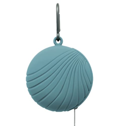 Image of Silicone Pacifier Holder Case, Protective Storage Container Attaches to Strollers & Diaper Bags (Caribbean Blue)