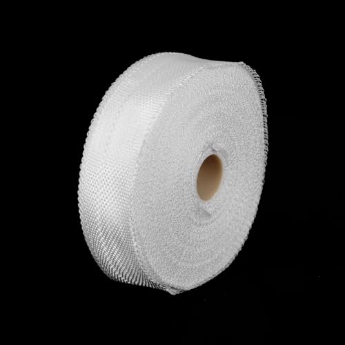 Image of MECCANIXITY 1pcs Fiberglass Cloth Tape 30m(33 Yard) x30mmx0.15mm C Glass Fiber Fiberglass Mesh Glass Fiber Mesh Woven Fiberglass Fabrics Insulation Tape for Reinforcement Repair