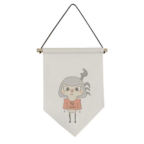 Toile Cancer lune drapeau mural tendance pour salon