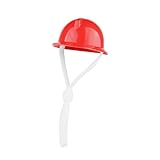 Accesorio para fotografía de animales pequeños: sombrero de ingeniero pequeño, apto para accesorios de ropa de loro, hámster, reptil, hecho de material plástico cómodo, proporcionando una mejor experiencia de uso para ti.