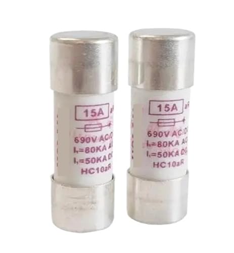 5pcs HC10aR 10X38MM 32A 30A 25A 20A 15A 12A 11A 10A 8A 6A 5A 4A 3A 2A 1A 500MA 630MA 400MA 690V FUSES 1000V(1000V,15A)