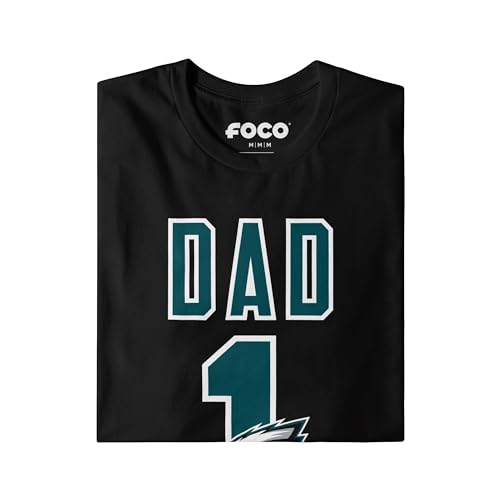 Image of FOCO NFL Mens NFL Team Logo Tee Shirt #1 Dad T-Shirt