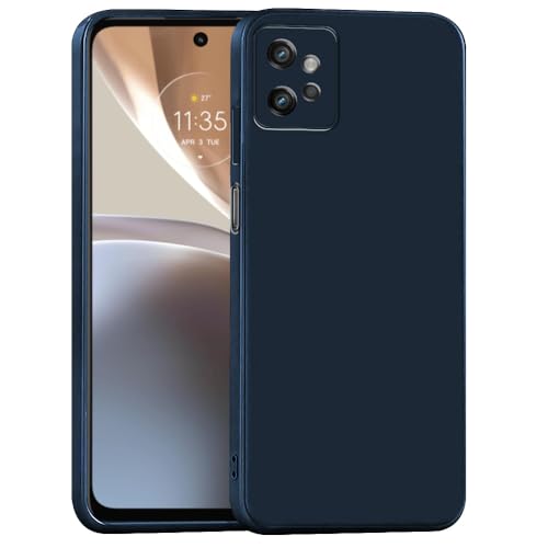 Image of Back Cover for Motorola Moto G32 4G | Full Camera Protection | Premium Liquid Silicon Case | Flexible Bumper Case for Motorola Moto G32 4G (Dark Blue)