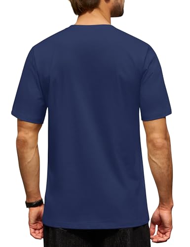 Cotrasen Mens T-Shirts Cotton Short Sleeve Pocket Tee Shirt Casual Crew Neck Moisture Wicking Soft Basic T Shirts2