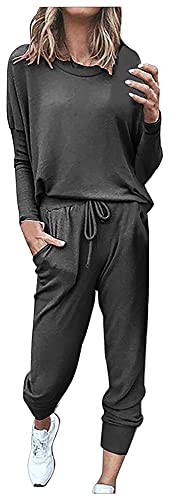 Survêtement femme 2 pièces ensemble de sport décontracté manches longues