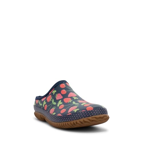 Western Chief Womens Waterproof Clog with Neoprene Lining and Rubber Outsole - Perfect for Garden and Outdoor Wear, Berry Bliss, 9