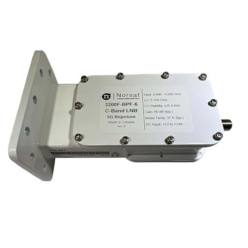 Norsat C-Band 5G Rejection LNB and Bandpass Filter 3200F-BPF-6