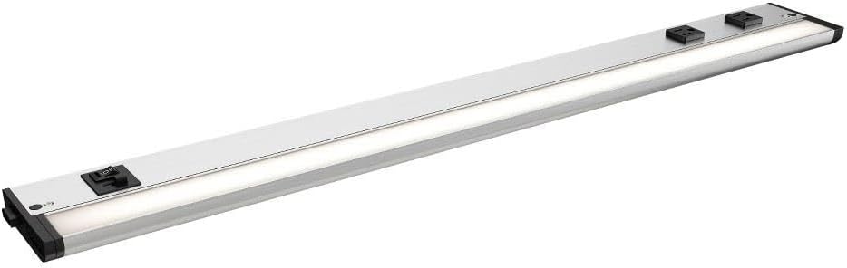 Maxim Lighting UCL-89866WT-3PO CounterMax 5K - 15W 1 LED Under Cabinet with 3 Prong-1 Inches Tall and 30 Inches Length, Finish Color: White