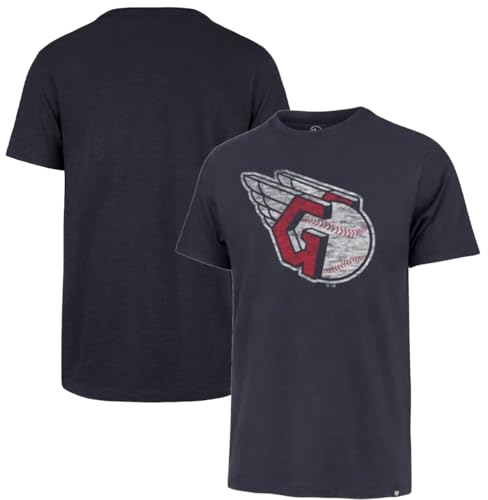 Image of 47 Brand MLB Men's Team Color Distressed Imprint Primary Logo Short Sleeve Baseball T-Shirt