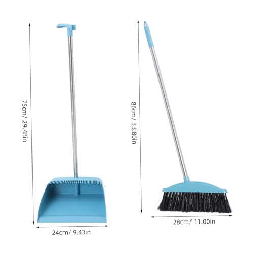 FOMIYES 1Satz Kehrschaufel Besen Set mit Langem Ergonomische Reinigungslösung für Effizientes Heimzubehör zur Schnellen Bearbeitung Großer Flächen Set für Effektive – Bild 3