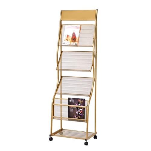 Présentoir à brochures sur pied mobile pour l'exposition de journaux