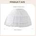 Colaxi Women's Petticoat Fashion Underskirt for Prom Party Lolita Cosplay Ballet Dance, White
