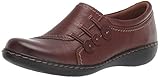 Clarks Women's Ashland Effie Loafer, Dark Tan Leather, 75 M US