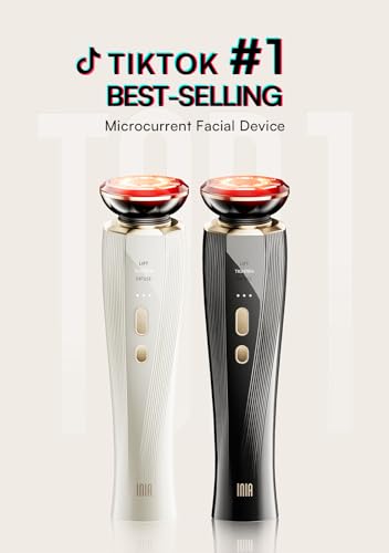 Inia X3W Microcurrent Facial Device, 3-In-1 Facial Massager Red Light Therapy Beauty Device For Face And Neck Skin Rejuvenation Lifting thumb #1