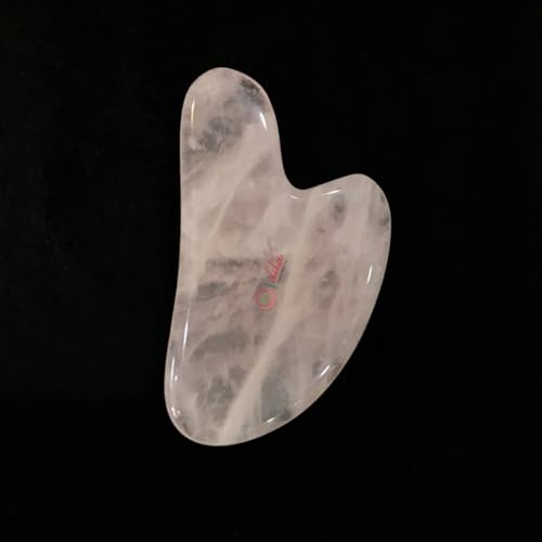 Image of Rose Quartz Gua Sha Stones 100% Natural Facial Massage Tool (Pink Crystal Gua Sha)