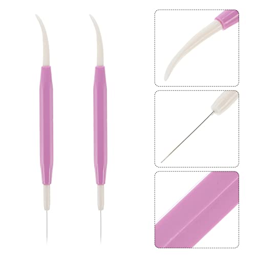 HEMOTON 2Pcs Confeiteiro Agulha Açúcar Mexa Biscoito Confeiteiro Pin Dual- Cabeça Da Agulha Agulha R