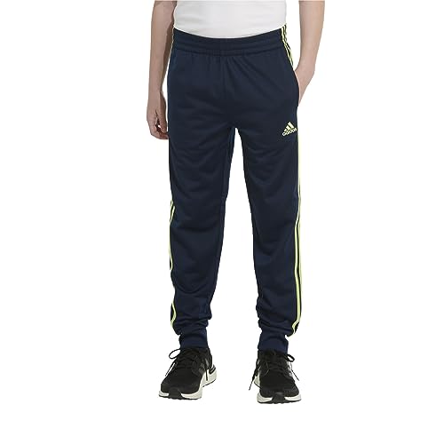 adidas Boys' Big Iconic Tricot Jogger Pants, Collegiate Navy with Tech Olive, Large4