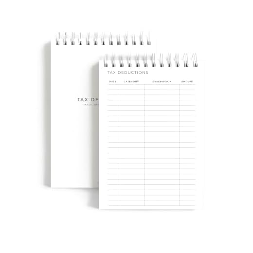 Tax Deduction Tracker Notepad for Business