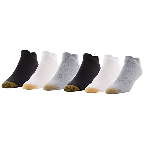 GOLDTOE Men's mens Nylon Lite No Show Socks, 6-pairs