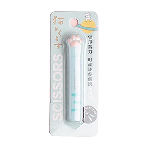 kdjsic Multi-purpose Mini Scissors Portable Functional Scissors Sewing Scissors Lovely Cats Paws Design for Art Crafts Projects Cover