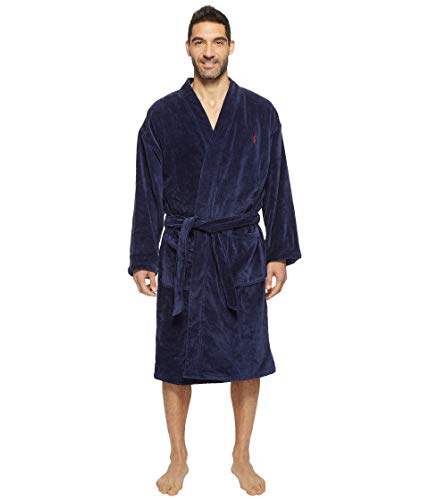 Polo Ralph Lauren Men's Solid Velour Kimono Robe