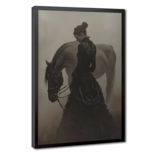 Poster gothique princesse et chevaux sur toile pour remplacer vos murs vides