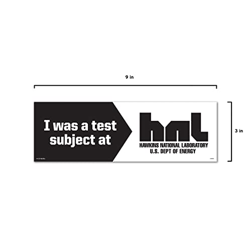 Image of Genuine Fred Stranger Things, Bumper Magnet, Test Subject Hawkins National Laboratory, Multicolored (Pack of 5)