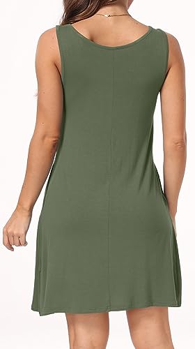 Image of Short /Long Sleeve Women's Cold Shoulder Dress with Pockets Casual Swing T-Shirt Dresses