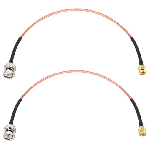 MOOKEERF SMA Male to BNC Male Cable 1ft,2 Pack SMA to BNC Cable RG316 SMA BNC Adapter Cable for RF Applications/Antennas/Wireless LAN Devices/Wi-Fi Radios External Antenna etc by MOOKEERF - Used condition - US$15.14