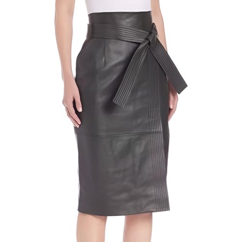 LL LEATHER LOVERS Leather Pencil Skirt for Women Below The Knee - Regular Use Skirt2