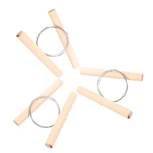 Stobok Ton-Schneidedraht mit Holzgriff 5er-Set