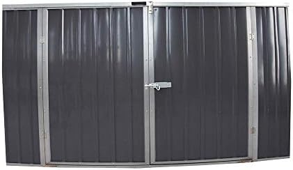 Panana Garden Storage Shed Bike Metal Pent Tool Shed House Galvanized Steel Storage Chest