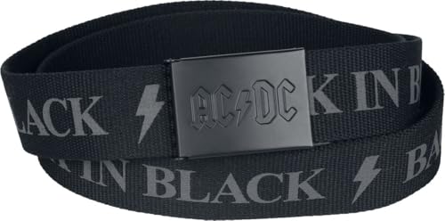 AC/DC Logo Unisex Gürtel schwarz 100% Polyester Band-Merch Bands Geschenke