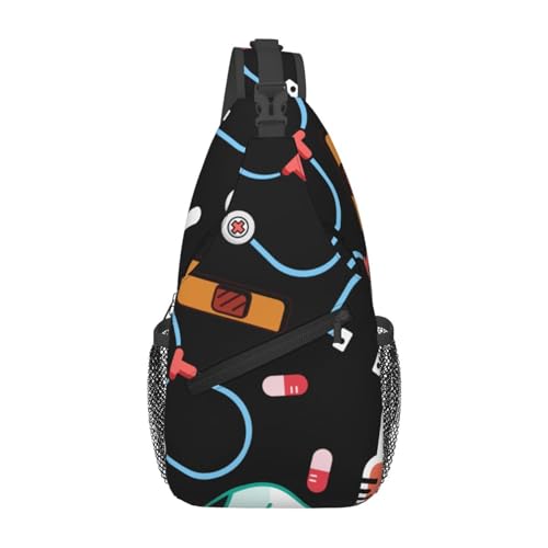 Mochila de pecho cruzada para mujer y hombre miniatura 1