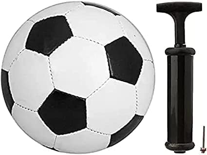 KT Sports Black and White Football with Pump Full Size- 5 for Kids and Adult Rubber Football, Size 5, (Black, White) (B0DHD4C6JT) Amazon Price History, Amazon Price Tracker