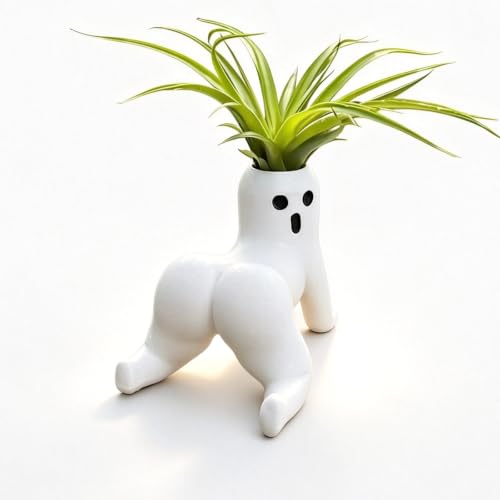 Fidesoni Ghost Planter 5 Inch Funny Planters Big Booty Body Plant Pots