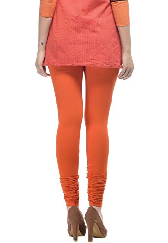Image of Frenchtrendz Women's Cotton Spandex Stretchable Mid Rise Slim Fit Churidar Leggings Pull On