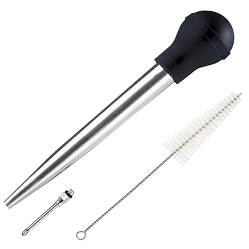 FUNOMOCYA Juice Injector Meat Suction Pump Set Barbecue Meat Injector for Turkey