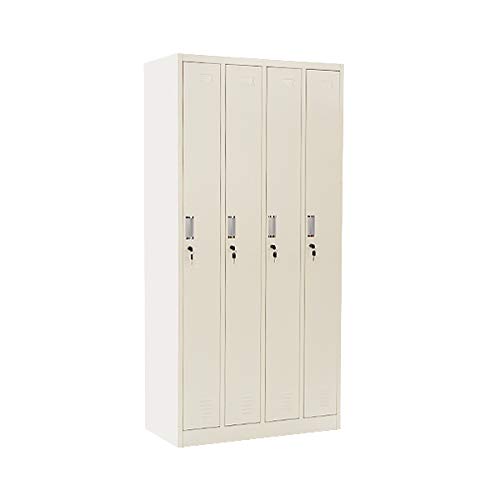 Amazon.co.jp: ロッカー 4人用 鍵付き 4列1段 スチールロッカー