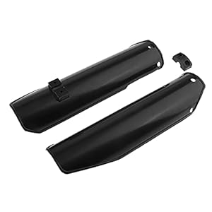 Kqcibz 1Pair Pit Dirt Bike Front Fork Absorber Protector Covers Fork Guards For 90Cc 125Cc 140Cc 160Cc Universal Motocross, Black, 500130717 6 31tct4f22ns. sl500 . ss300