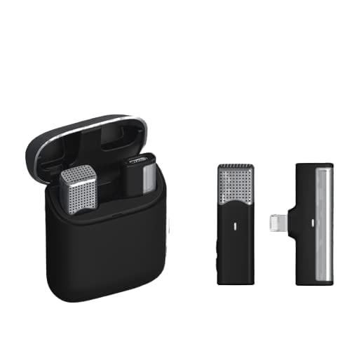 IBS Wireless Clip Mic, Wireless Lavalier Microphones, Clip-on Microphone(Aisizo, for Smartphone, Laptop, Video Recording YouTube Live Stream